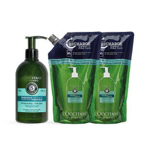 L'OCCITANE 歐舒丹 草本淨涼洗髮必囤組