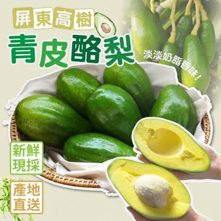 屏東高樹鮮採青皮酪梨 5斤/盒