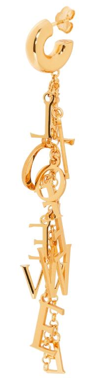 28屬性3-紋銀 LOEWE 短單耳環