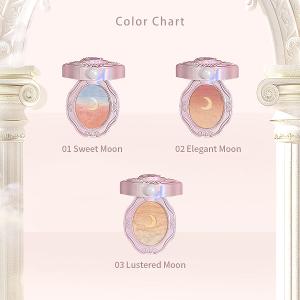 millefee COLORROSE 女王浮雕漸層腮紅-01 甜美的月亮